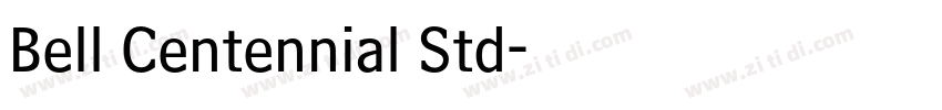 Bell Centennial Std字体转换